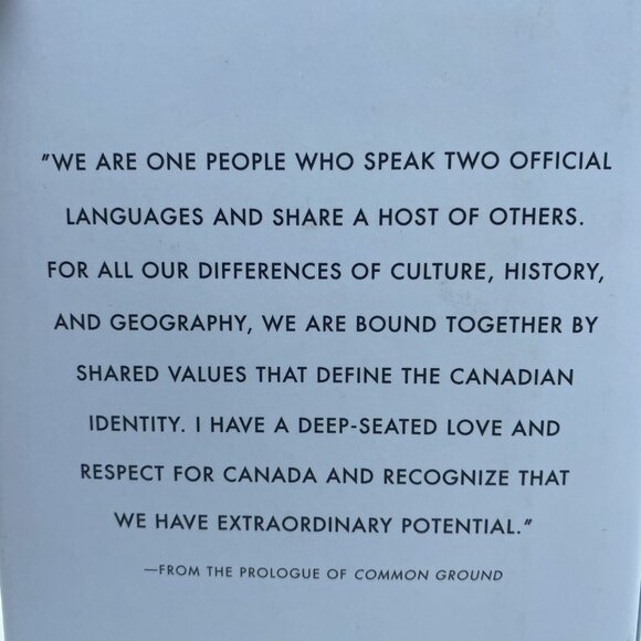 Common Ground by Justin Trudeau Canada’s Prime Minister 2014 Hardcover DJ 1st - Picture 5 of 15